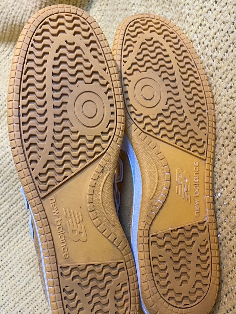New Balance 480 Mustard Yellow & White Leather Suede Sneakers | Women's 7 - Picture 8 of 9